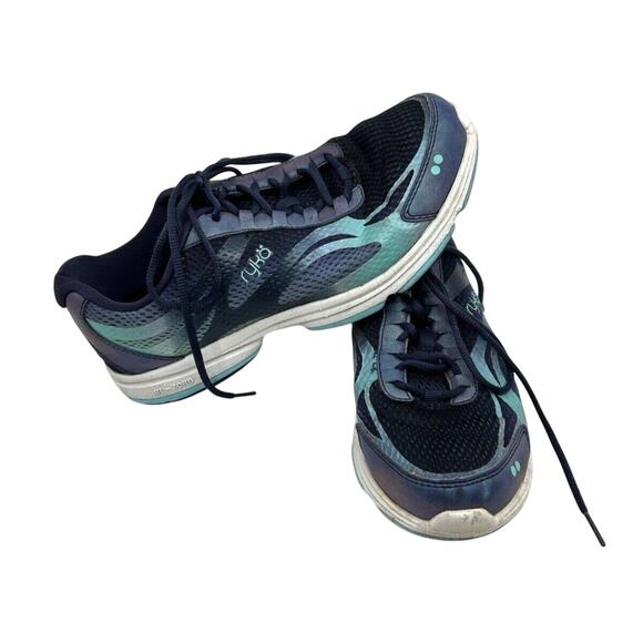 Ryka Sneakers Women's Devo Plus 2 Blue Walking Shoes Lace Up Size 8.5M - Picture 1 of 7
